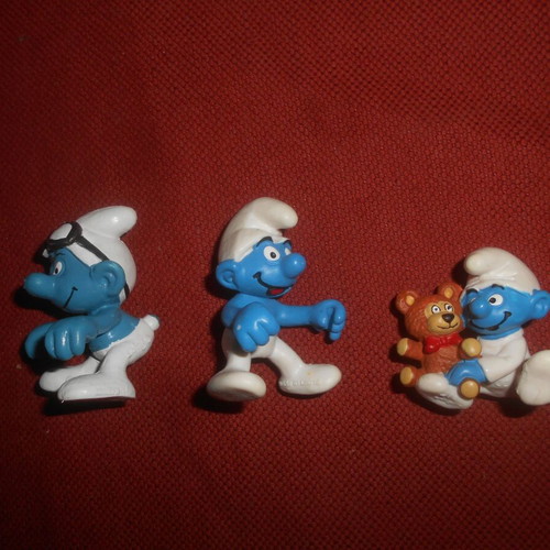 Smurfs figures PEYO used, pack of 14