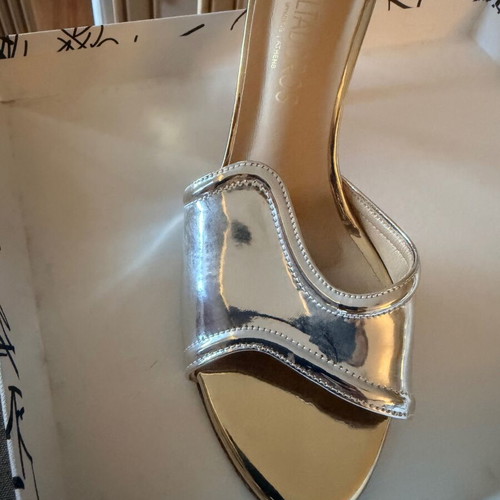Valtadoros silver platform sandals like new, size 38