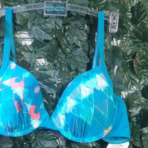 Women's swimsuit new, size M, multicolor turquoise