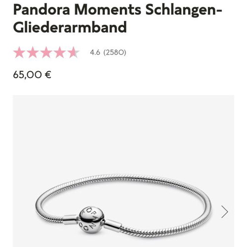 Pandora bracelet No.18 like new, size 18 cm