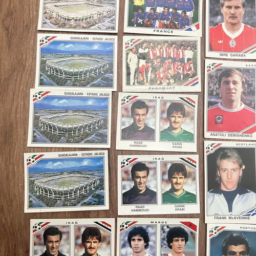 Αυτοκόλλητα Panini Mexico 86 μεταχειρισμένα, πακέτο 28 τεμαχίων