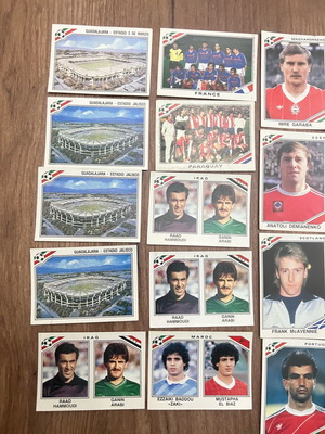Αυτοκόλλητα Panini Mexico 86 μεταχειρισμένα, πακέτο 28 τεμαχίων