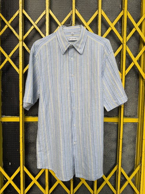 Balmain Jaquard Knit Striped Blue Shirt like new, M
