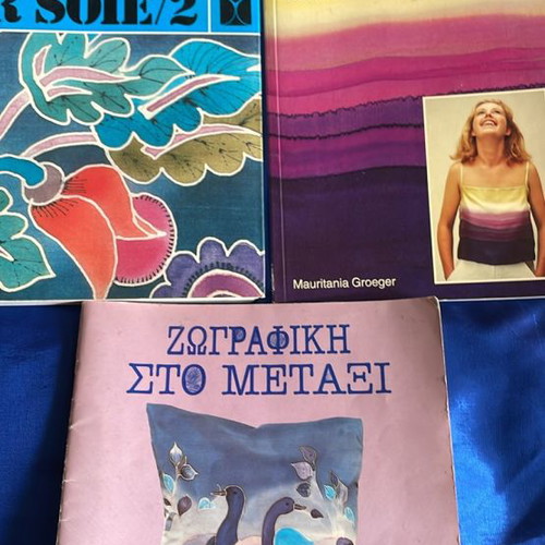 Silk painting books new, set of 3