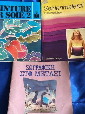 Silk painting books new, set of 3