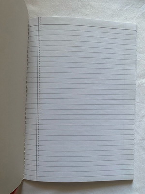 HEMA notebook new with white lines