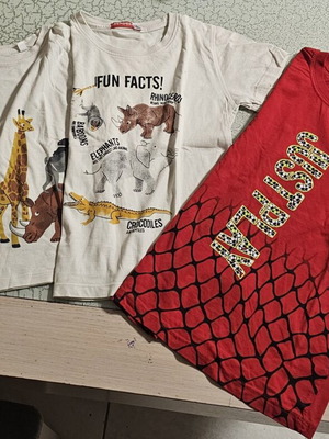 Boys' T-shirts set of 3 like new, sizes 110-116 cm, ages 5-6