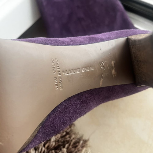 Miss Sixty purple boots size 38 like new