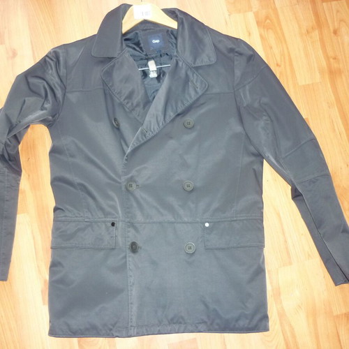 Men's Gap jacket black shiny used S/M