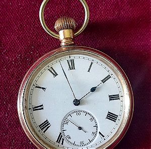 1920  Επίχρυσο αντρικό ελβετικό ρολόι τσέπης La Tavannes