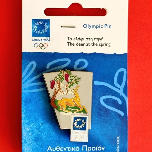 Olympic pin set Athens 2004 new, 6 pins with Aesop's fables theme