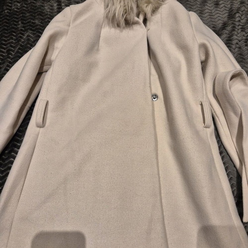 H&M coat used, beige, size S