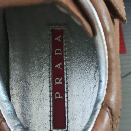 Παπούτσια PRADA για αγόρι Νο 24, καινούργια, 100% δερμάτινα, ταμπά