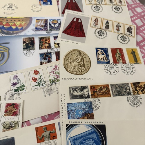 First Day Covers pack of 140, 80s-90s Greece