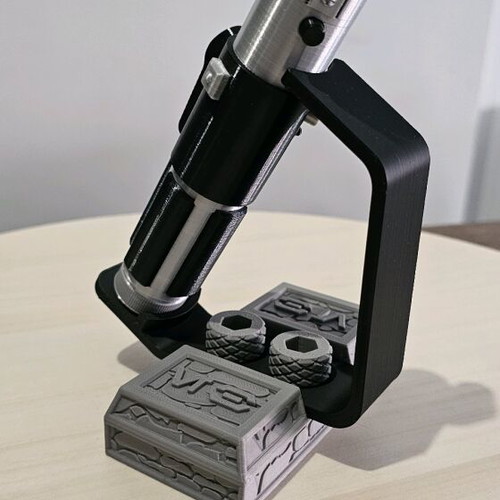 Yoda Lightsaber Replica 3D Printed new with display stand