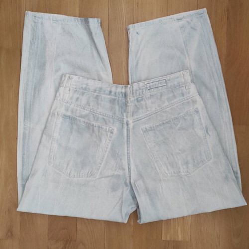 ZARA wide leg low rise jeans like new, blue, size L