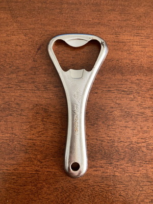 Vintage stainless steel bottle opener Diamond Art No. C0107 like new