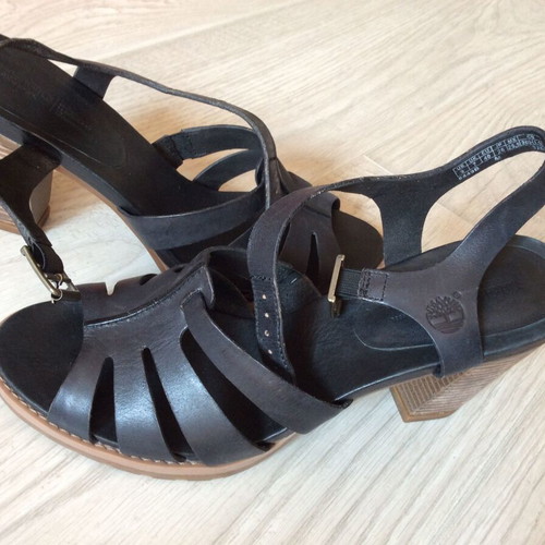 Timberland Tallulah May Cross Band Sandals used, size 40, black