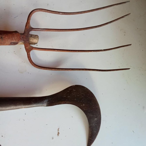 Vintage hand tools used, set of 2, circa 1965