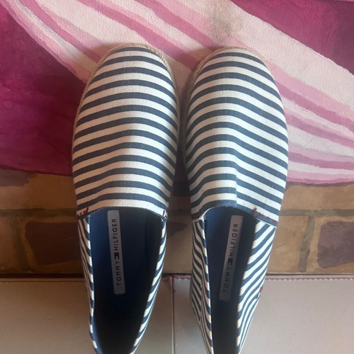Tommy Hilfiger Nautical Stripe Espadrilles, size 38, with box