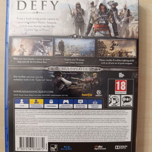 Assassin's Creed IV Black Flag PlayStation Hits PS4 game like new