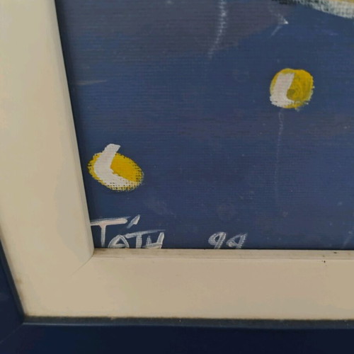 Canvas painting signed from 99 like new