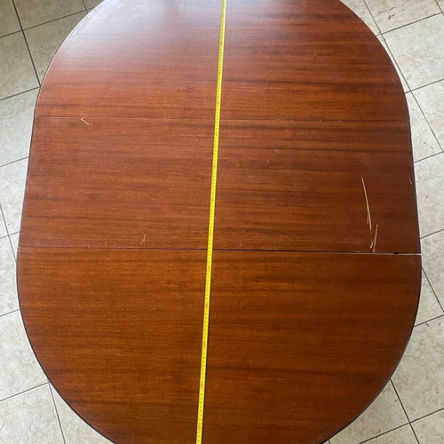 Wooden table used, classic extendable with additional wood