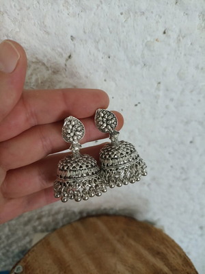 Vintage women's steel bell earrings new