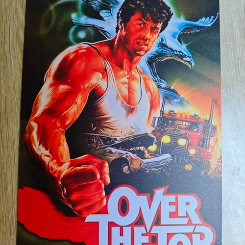 Metal collectible Over The Top Sylvester Stallone sign like new