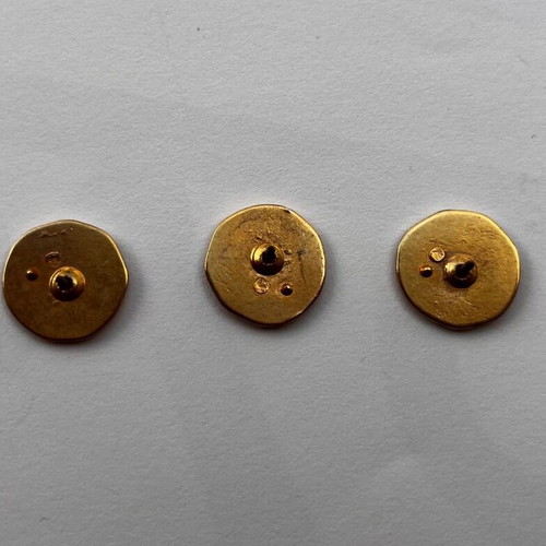 Pins set with Vergina star like new without fasteners