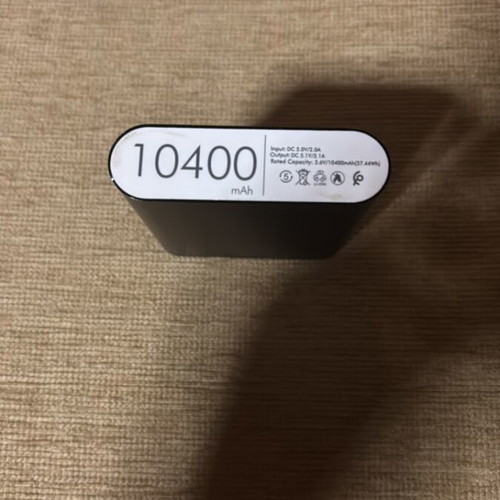 Power bank 10400mAh used with charging cable