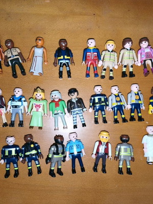 Playmobil figures, all together