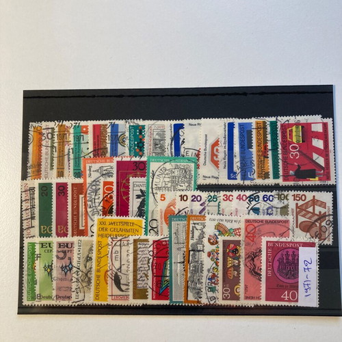 German stamps used complete series 1971-72