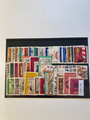 German stamps used complete series 1971-72