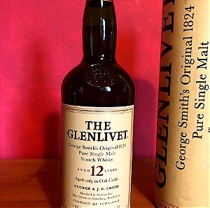 The Glenlivet 12 Year Old Single Malt Scotch Whisky. 1 litre. 1990s. Vintage