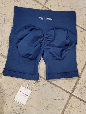 Αθλητικό σορτς γυναικείο Thrivin καινούργιο, μέγεθος XS, μπλε