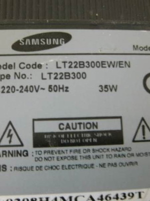 Πλακέτες Samsung LT22B300EW μεταχειρισμένες για σπασμένη οθόνη