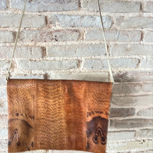 Leather shoulder bag used, genuine leather with large capacity