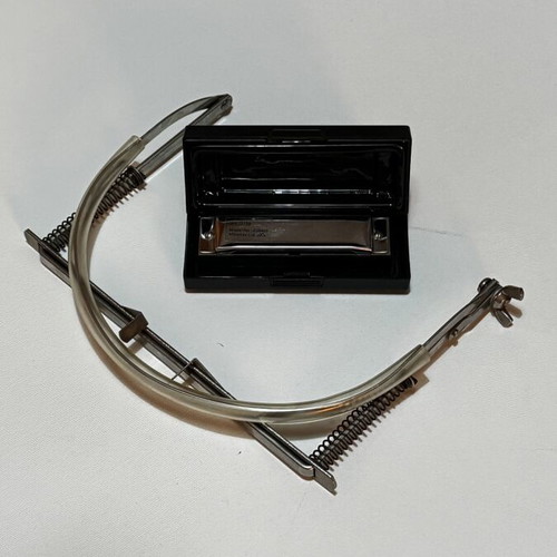Harmonica with neck holder, sold together