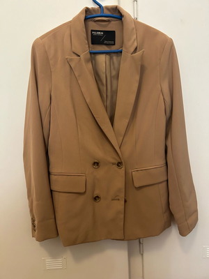Pull & Bear beige blazer jacket used