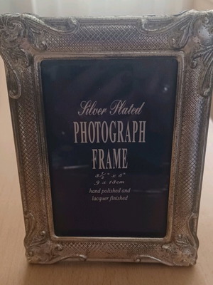 Silver-plated photo frame used vintage