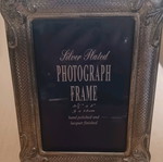 Silver-plated photo frame used vintage