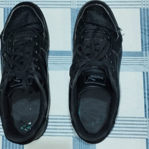 Puma sneakers used, size 46, black
