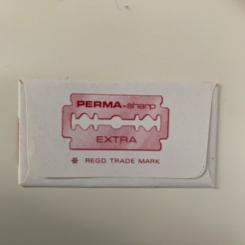 Perma-Sharp Extra razor blades new for traditional shaving