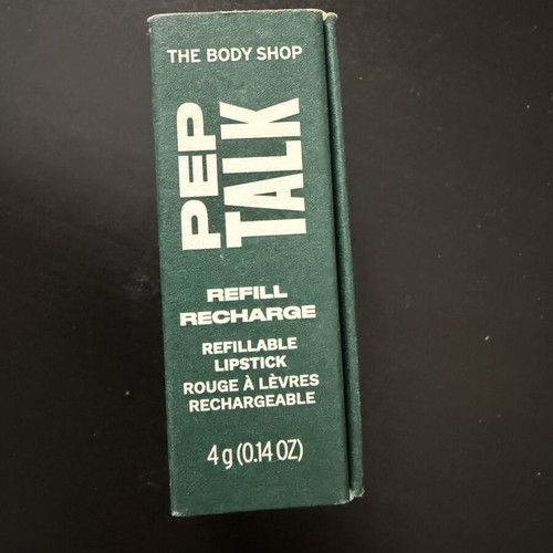 The Body Shop Pep Talk Refillable Lipstick Refill and Case new
