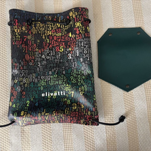 Olivetti Backpack new, Zainetto Numeri design, waterproof synthetic leather