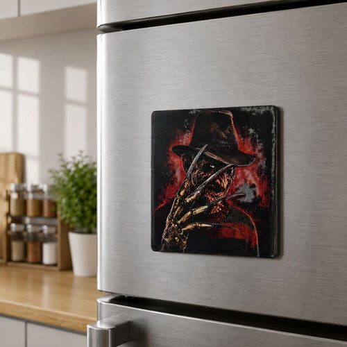 Freddy Krueger Ceramic Fridge Magnet 57×57 mm new