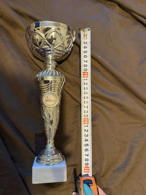 Silver Award Trophy with Marble Base New