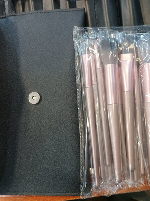 Professional makeup brush set 12pcs new with case