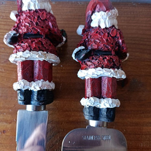 Christmas knife and spatula set vintage stainless steel new